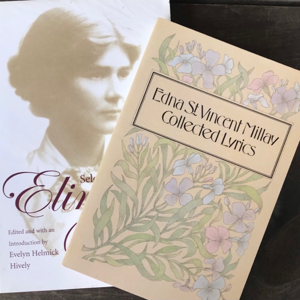 Two books of poetry, Edna St Vincent Millay, Elinor Wylie